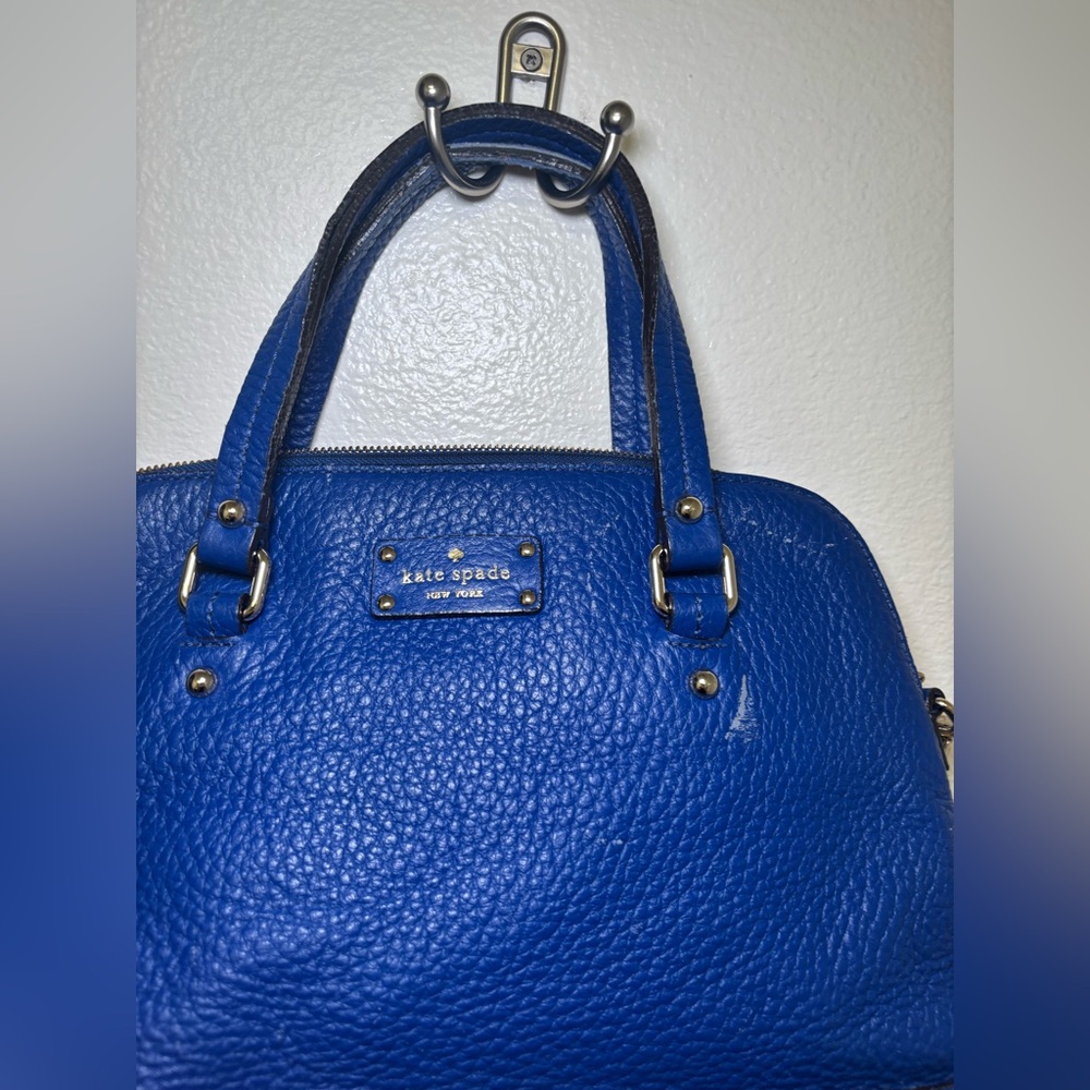 Kate Spade Royal Blue crossbody with dust bag - Picture 3 of 8